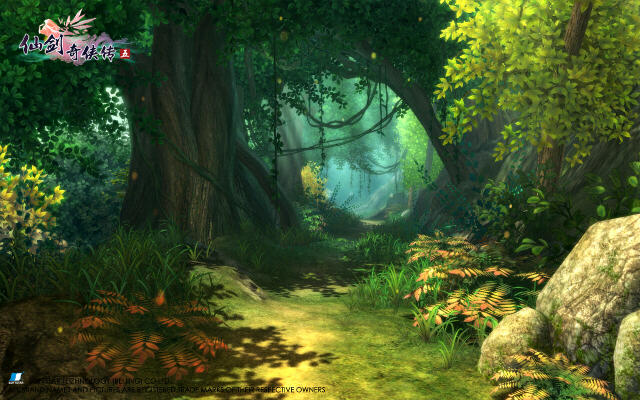 仙剑五场景图――树林